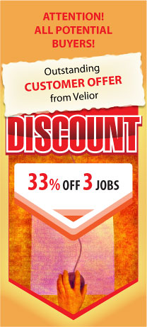 33% off 3 jobs