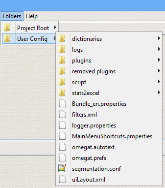 Video: How I Increased Ease of Use and Productivity in OmegaT with the FolderMenu Plugin Folder menu plugin Config