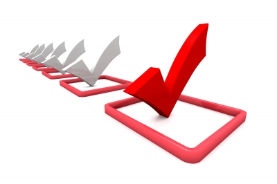 Between Agency Reviewer and Customer Red Check Mark By Cooldesign