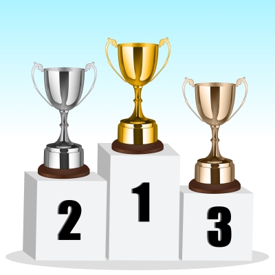 The Trend Is Your Friend Trophy On Winning Podium By Digitalart