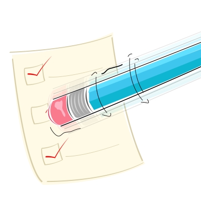 Eraser On Pencil By Digitalart