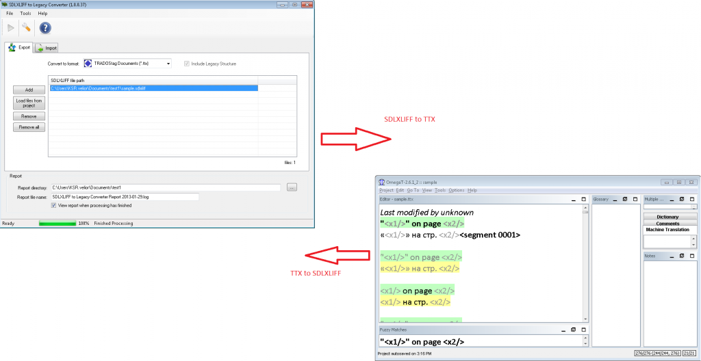 SDLXLIFF Translation with OmegaT Made Easy How to converting SDLXLIFF to TTX and back for translation with OmegaT