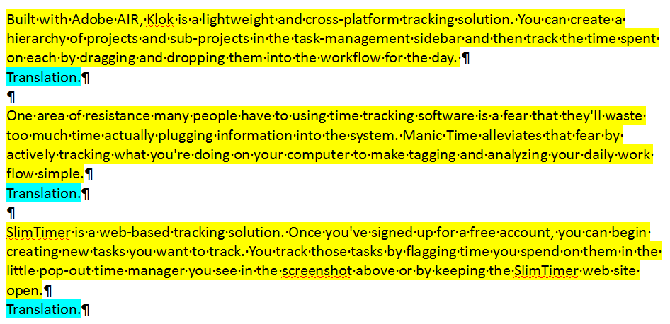 File With Bilingual Translation